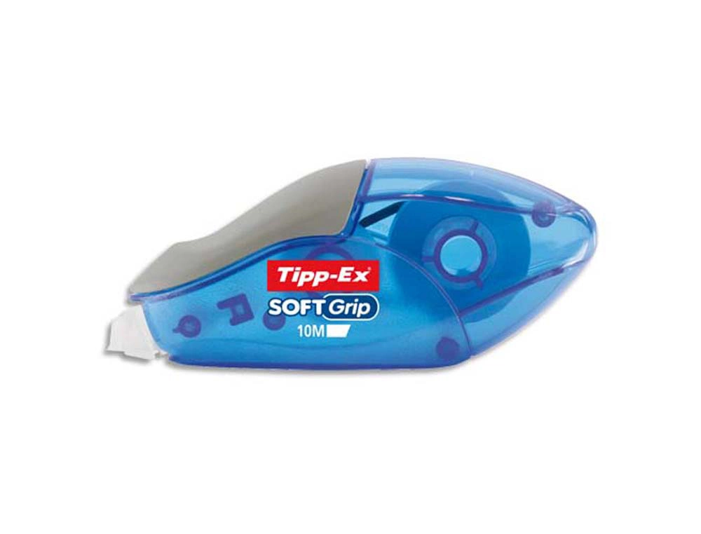 Correcteur tipp-ex soft grip dévidoir ruban 4.2mmx10m application frontale réécriture immédiate