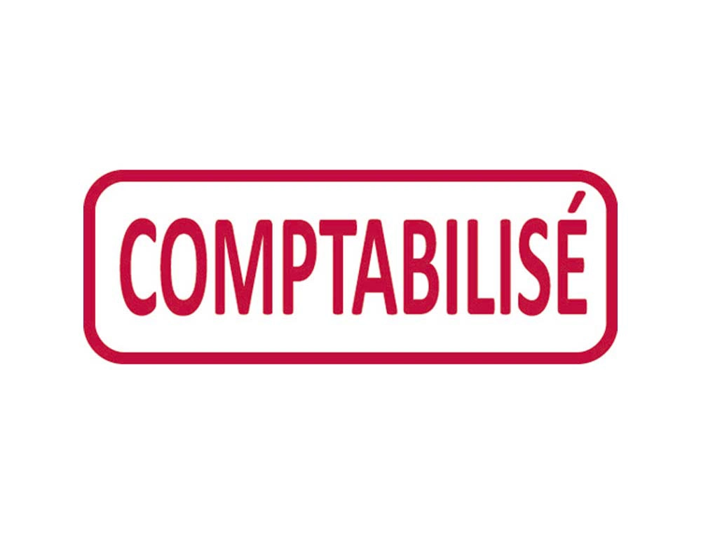 Formule commerciale trodat xprint comptabilisé empreinte 44x15mm encrage automatique rechargeable rouge