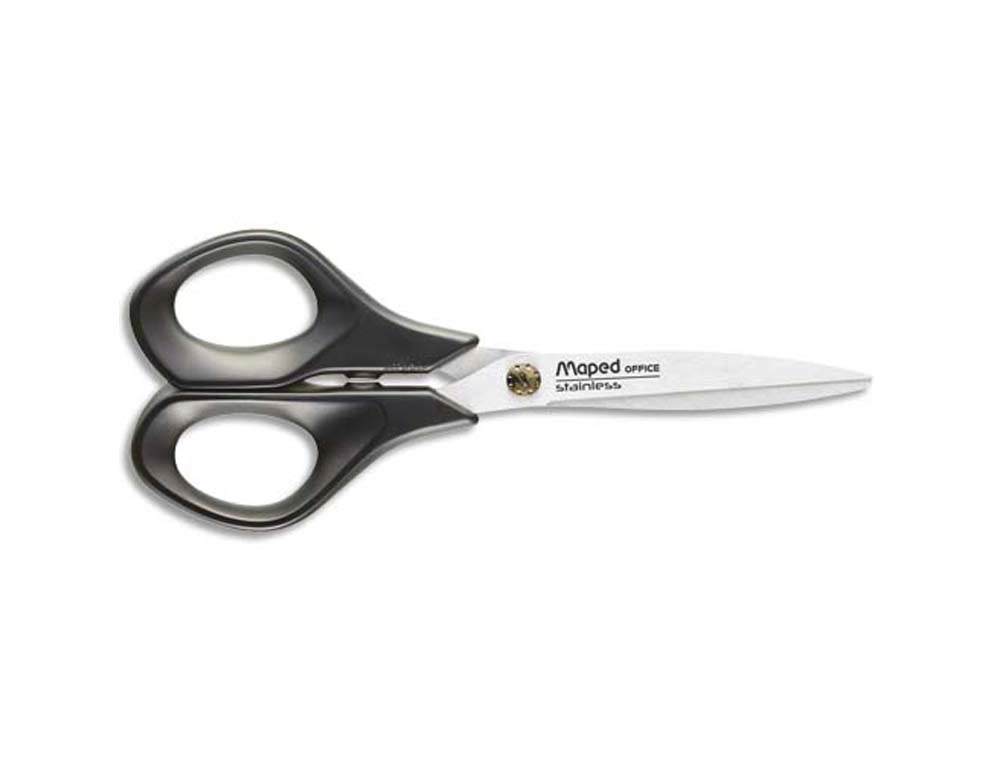 Ciseaux maped advanced gel acier inoxydable 210mm bouts pointus asymétrique poignées gel soft coloris rouge/noir