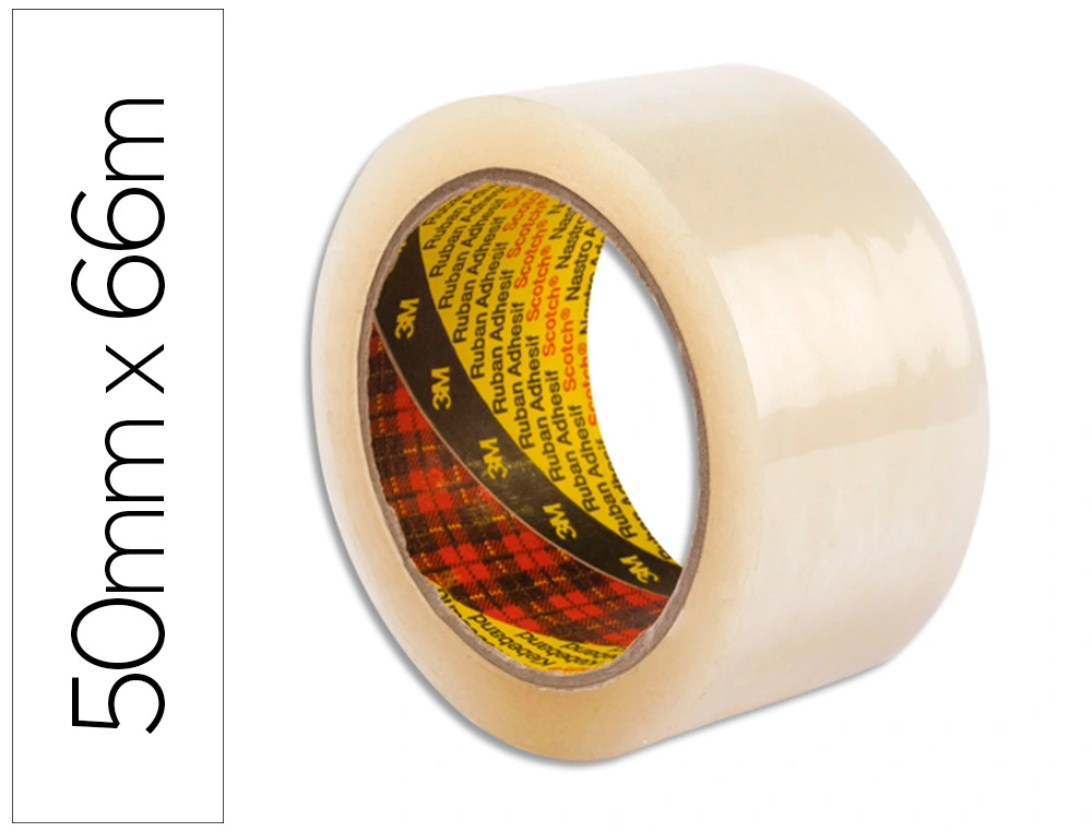 Ruban adhesif scotch polypropylene transparent